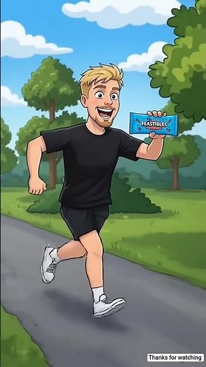 Mr.Beast Running With Bigger And Bigger #feastables​