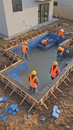 “Ancient Style Backyard Pool Construction | Realistic Timelapse Transformation”