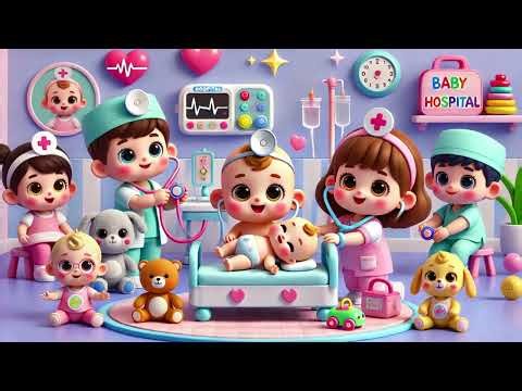 Baby Doll Toy Hospital Playset Doctor Role Play Medical Care Center with Cute Baby Doll Stethoscope