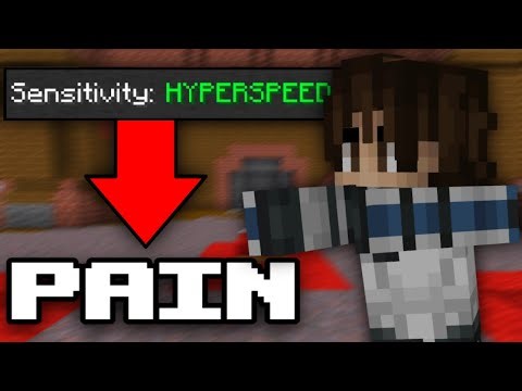 I Played Cubecraft Bedwars With MAX Sensitivity…