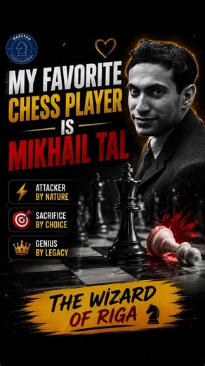 ♟️ "You don't have to play like Mikhail Tal... but you should learn to think like him."