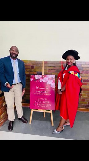 uMqhele secondary School teachers looking smart in their gowns ready for the Matric Class of 2025 prize giving #umqhele #fyp