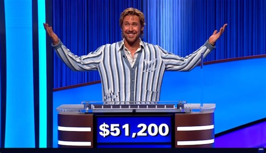 Ryan Gosling had a thrilling win on ‘Jeopardy!’ — but it wasn’t real