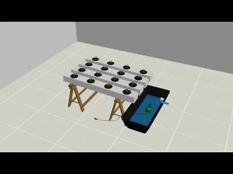 Hydroponic system - Aeroponics - Animation with 3d program