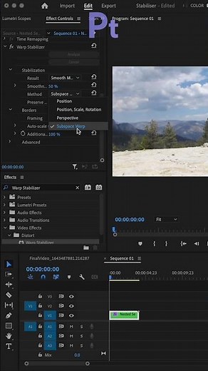 How to Stabilize Video in Premiere Pro