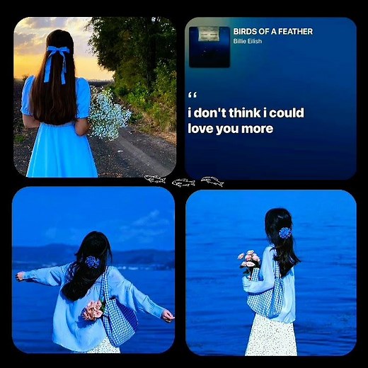 Whatsapp Status with blue background 🎑