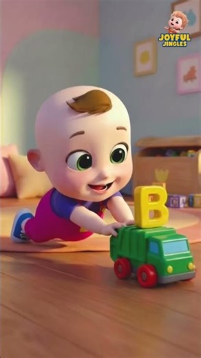 Learn ABC With Toy Trucks | Nursery Rhymes & Kids Songs | Joyful Jingles #shorts #rhymes