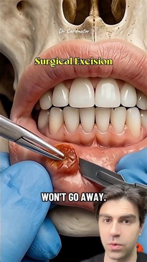 This Isn’t a Pimple… Lower Lip Cyst Removal 😱