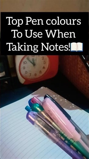 Best Colours Pen For Notes!😱#shorts #study #notes #studywithme #studytips