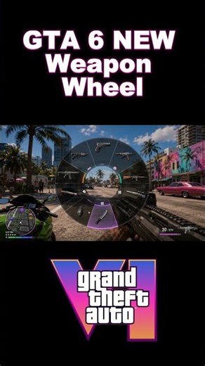 GTA 6 NEW Weapon Wheel Looks INSANE # #gta6 #gta #vicecity #shorts