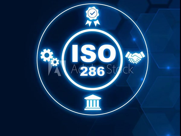 ISO 286 acronym, specifies tolerances associated with shaft and hole fits. Showing ISO 286 icons on virtual screen.