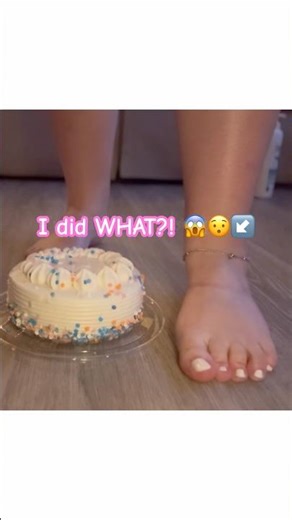 Cake Crush 🍰👣 ASMR & CRUSHING #shorts #youtubeshorts