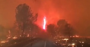 VIDEO. Imagini apocaliptice în California. Tornada de foc filmată de o jurnalistă ABC
