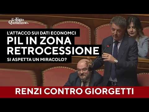 "He believed in Padania, now he believes in miracles." Renzi blasts Giorgetti on the economy.