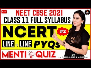 NCERT Biology Line to Line Previous Year Questions #2 | NEET 2021 Preparation | NEET Questions