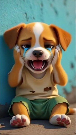 Sad Puppy Crying 😢 | Emotional Animated Short