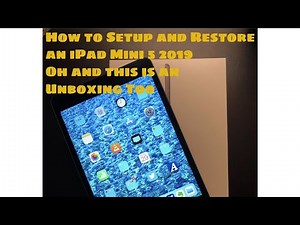 How to set up and restore an iPad mini 5 2019