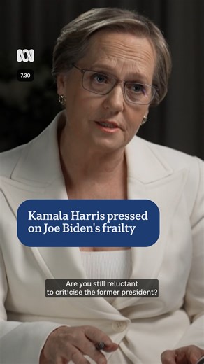 201K views · 2.7K reactions | Is Kamala Harris still reluctant to criticise Joe Biden? 7.30's Sarah Ferguson spoke to the former US vice-president to try and find out the answer. Get the news that matters to you straight from the source. Download the ABC NEWS app: https://ab.co/abcnewsapp #abc730 #KamalaHarris #Politics | ABC News | Facebook