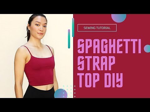 Minimal 90s Reversible Spaghetti Strap Top DIY | Sewing tutorial | Free sewing pattern