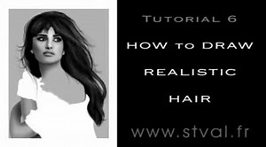 YouTube - Digital Painting Tutorial 07 : How to draw REALISTIC HAIR