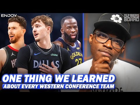 One Thing We Learned About Every Western Conference Team | Numbers On The Board