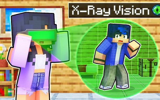 【Aphmau】我的世界|用X透视镜在躲猫猫中作弊Using X-RAY VISION To Cheat In Minecraft!