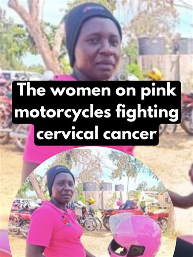Women on Pink Motorcycles Combat Cervical Cancer