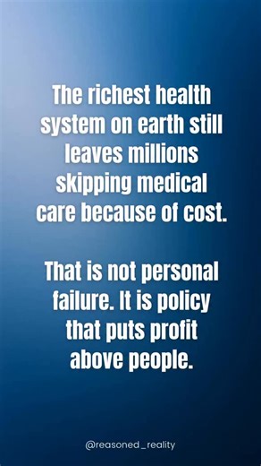 In the richest health care system on earth, people are still opening medical bills with the same fear they once reserved for diagnosis results. The United States spends more than thirteen thousand dollars per person each year on health care, far more than any other wealthy country. Yet according to Federal Reserve data, more than one in four adults still skipped medical care in the last year because they could not afford it. That is not because we lack the money or the technology. It is because 