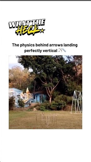 How gravity and spin make arrows land upright ⚡📐
