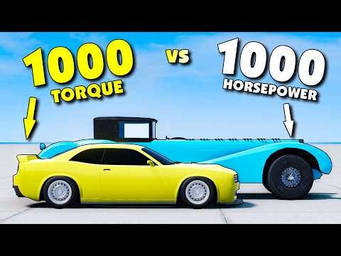 What Makes a Car MORE Powerful - Horsepower or Torque? (Automation | BeamNG Multiplayer)