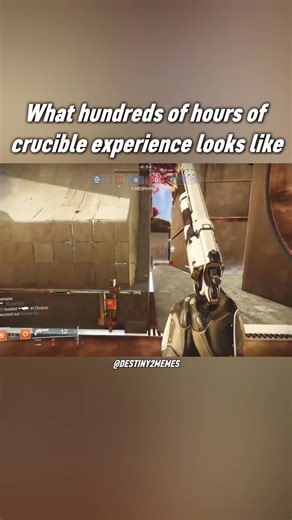 What hundreds of hours of crucible experience looks like #Destiny2 | Destiny 2 Memes