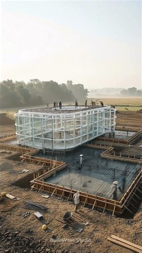 Rural Transformation Build — Same Futuristic House (Recreated Exactly) #dreamhome #shorts