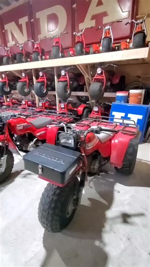 All of the Honda Big Reds. 1982 to 1988. ATC 200E 200ES and 250ES. #hondahoarders #trikelife #atc #hondaatc #honda