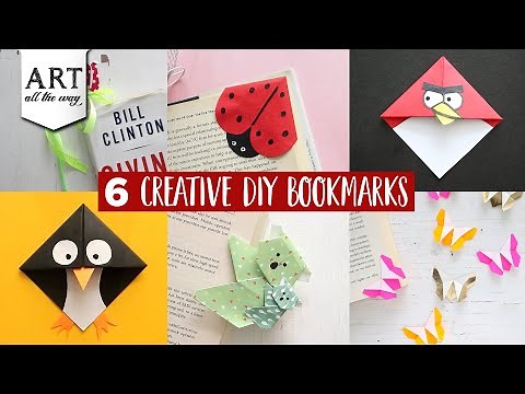 6 Creative DIY Bookmarks | Origami Crafts | Paper Craft Ideas | Kids Crafts | Handmade Bookmark