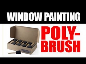 WINDOW PAINTING TUTORIAL #3 foam brushes