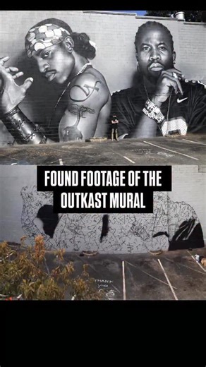 The making of the iconic OutKast Mural by @Jeks_nc . . . . #OutKast #BigBoi #Andre3000 #OutKastFans #outkastmural | OutkastFans