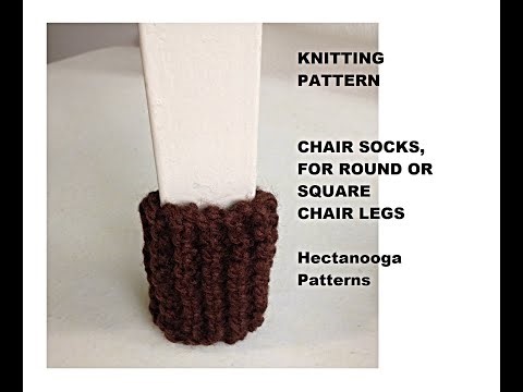 FREE KNITTING PATTERN CHAIR SOCKS for scratch free floors