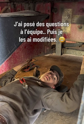 Je pense que c’était mon dernier Tik Tok avec l’équipe 😂 💀. #remorquagebelzile #voxpop #operator #towing #fyp