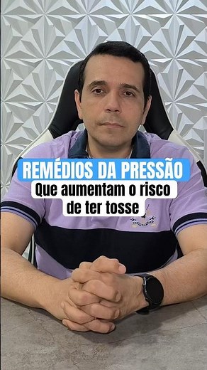remédios para pressão alta podem causar tosse! Já teve tosse ao usar remédios para pressão alta?