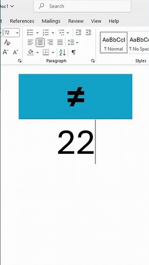 Type Not Equal To Symbol with Keyboard Shortcut! #shorts