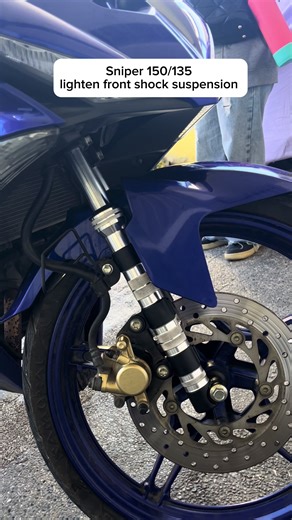 yamaha sniper 150/135 front shock suspension lighten #fyp #sniperaccessories #sniper150frontshockassembly #sniper135fronrshock #lightenfronshock