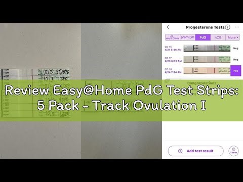 Review Easy@Home PdG Test Strips: 5 Pack - Track Ovulation Insights with Progesterone Urine Tests –