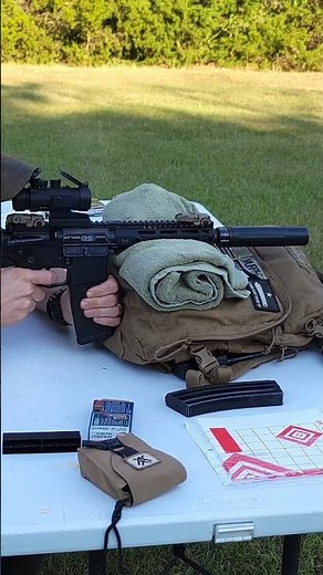 300 blackout subsonic suppressed wet shot DeadAir Sandman S #gun #rangetest