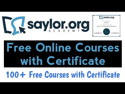 Saylor Academy Free Online Courses with Certificate | 100+ Free Courses