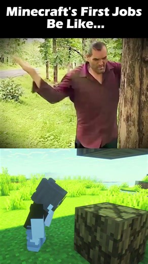 Minecraft players :)) first job be like...