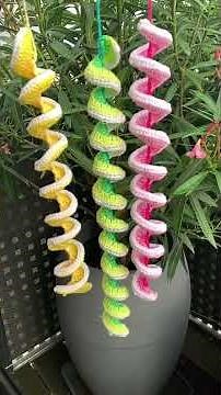 super einfaches Windspiel aus Wolle