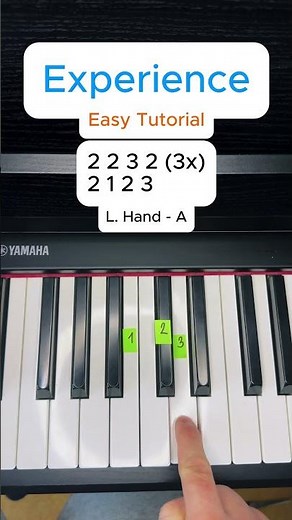 Experience 🎹 - Ludovico Einaudi - Easy Piano Tutorial #piano #pianotutorial #shorts