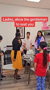 Gentlemen, it is important to seat the lady when you arrive at a table. Ladies, humbly and gracefully stand on the side of the chair and allow the gentleman to seat you. #etiquette #refinement #refinement | From the Inside-Out School of Etiquette, LLC