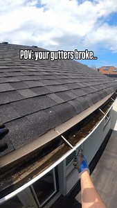 How to repair broken gutter #toronto #torontohomes #renovation #restoration #luxuryhomes #satisfying #cleaning #asmr | Shine Windows