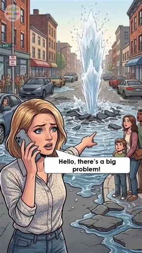 Water Pipe Burst Emergency | English Conversation Practice |Call for Help#learnenglish #speakenglish